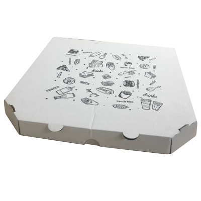 Pizza doboz 24 cm nyomtatott  